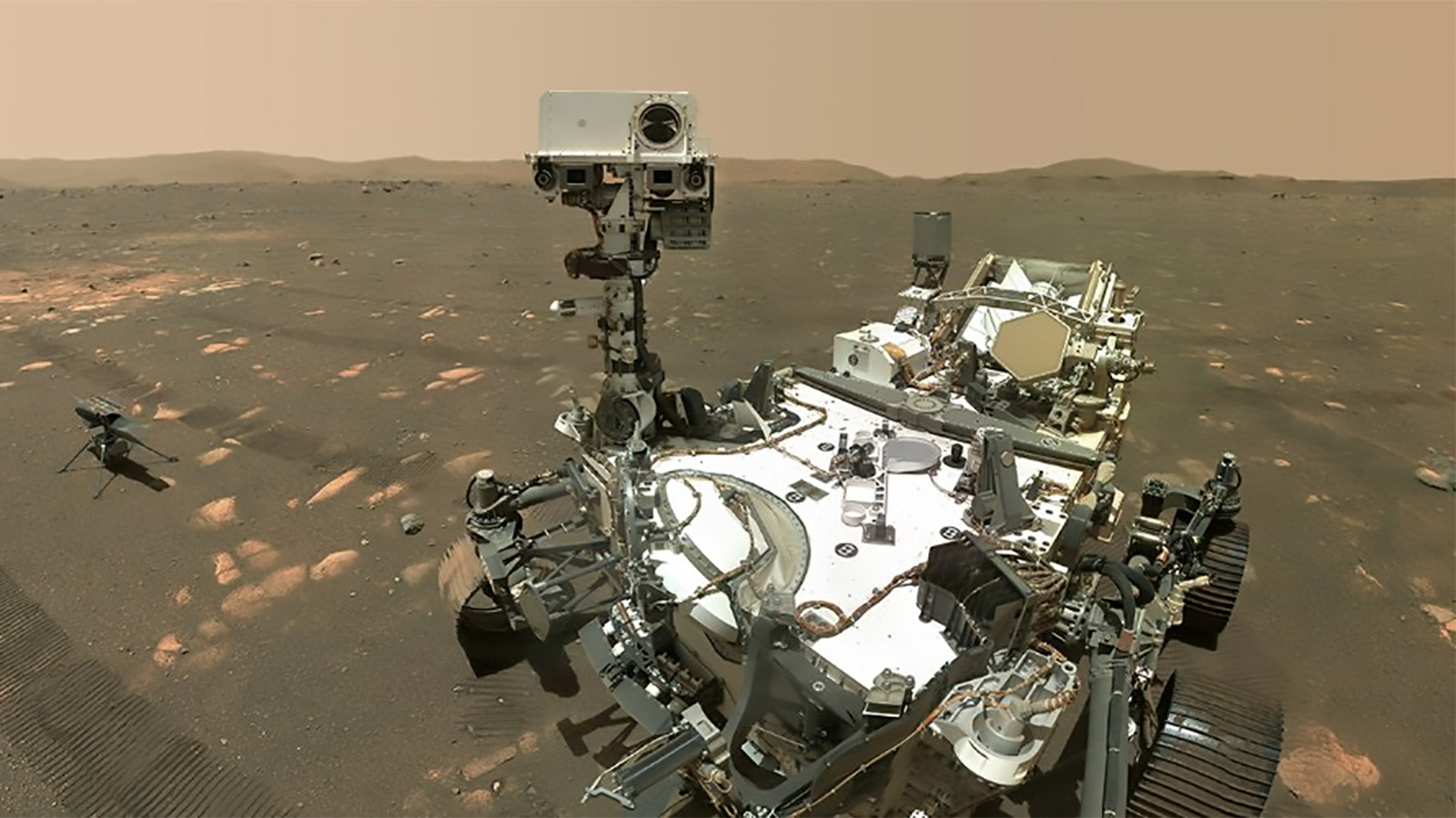 NASA Perseverance rover taking a selfie on Mars