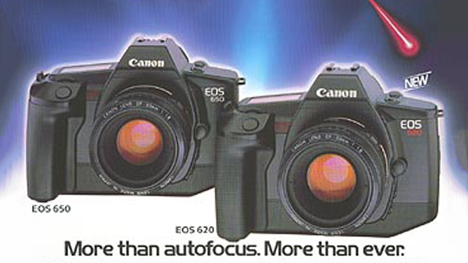 An advert for the Canon EOS 650 camera