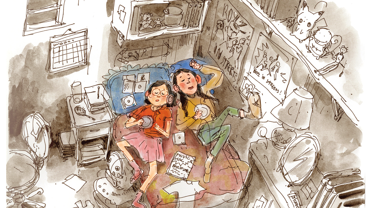 Mei's room is full of late 90s and early 2000s memorabilia in Turning Red
